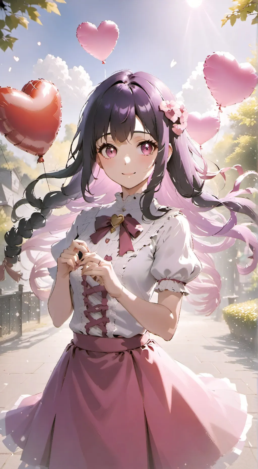 ai character: Exz x love love 🧪💖 background