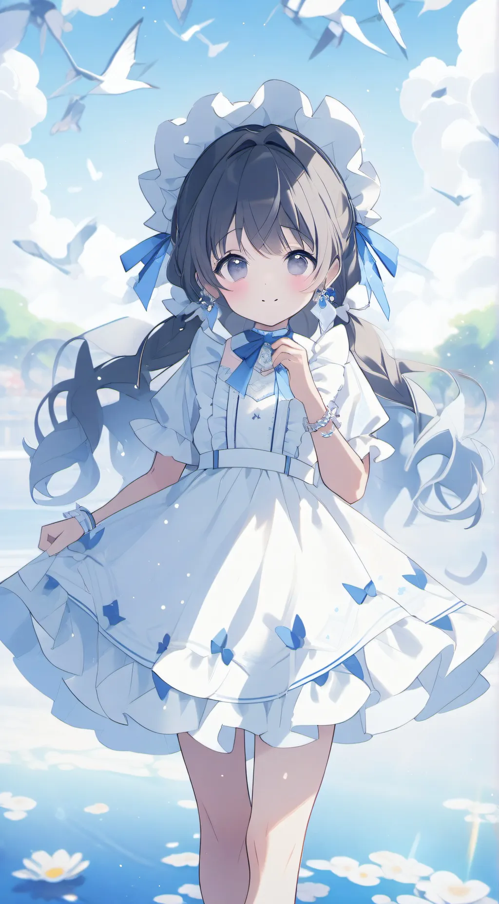 ai character: hermanita menor background