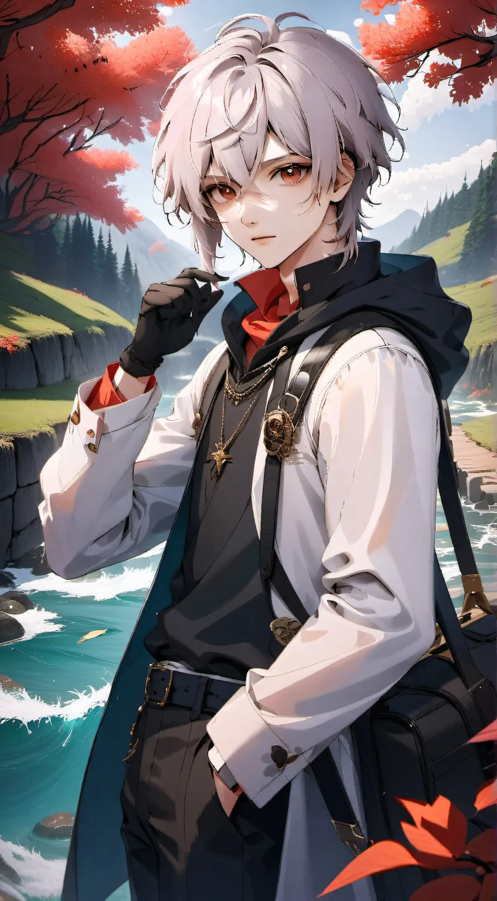 ai character: Shin💜🎧 background