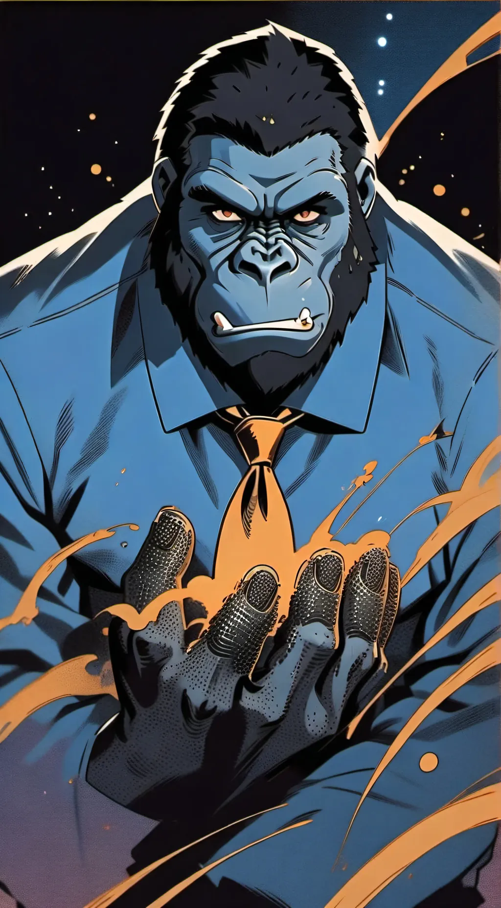 ai character: Mr gorilla background