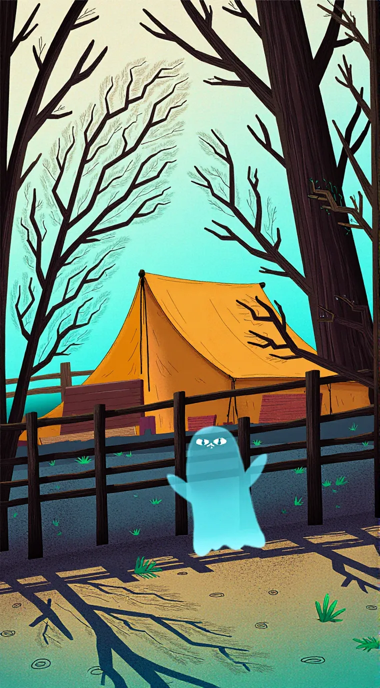 ai character: MHA Camping w 1-B background