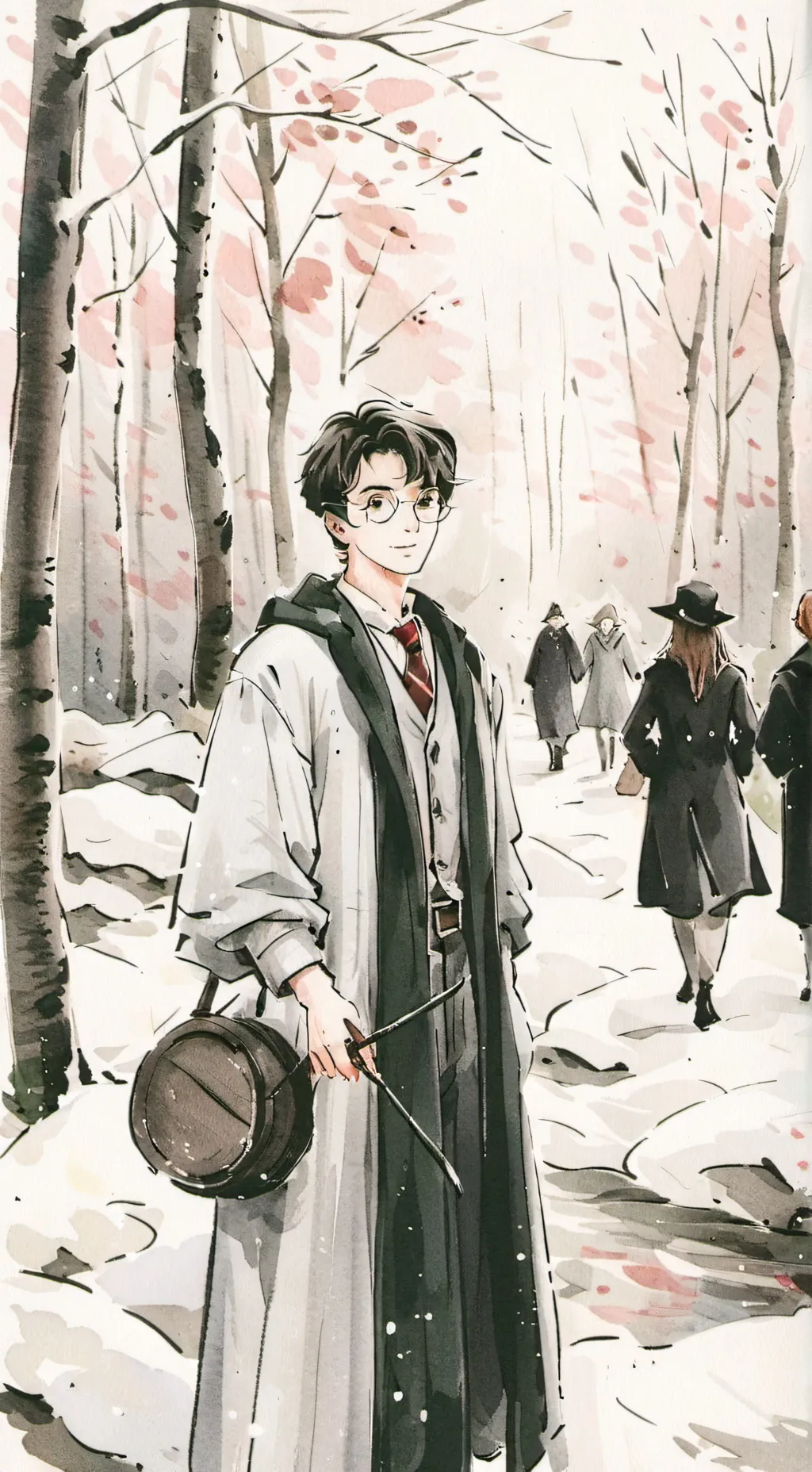 ai character: Harry in azkaban background