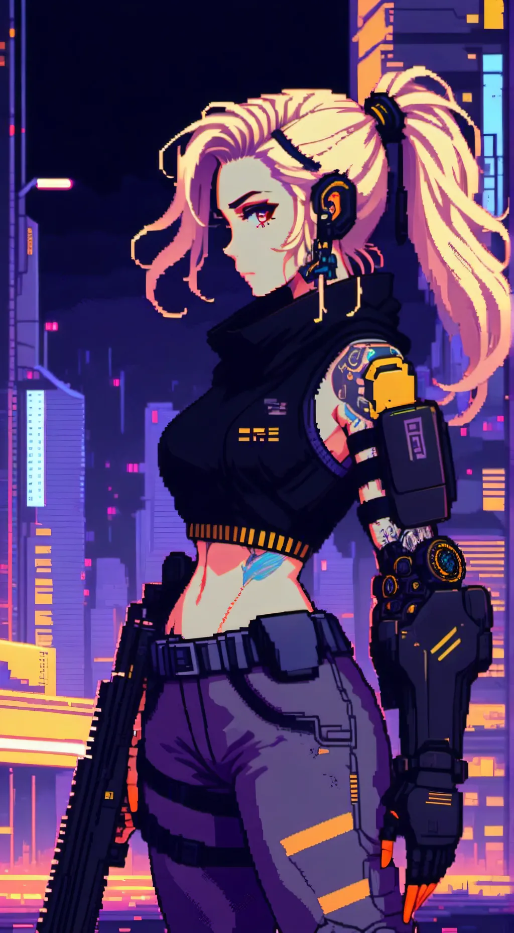 ai character: Felicia edgerunner background