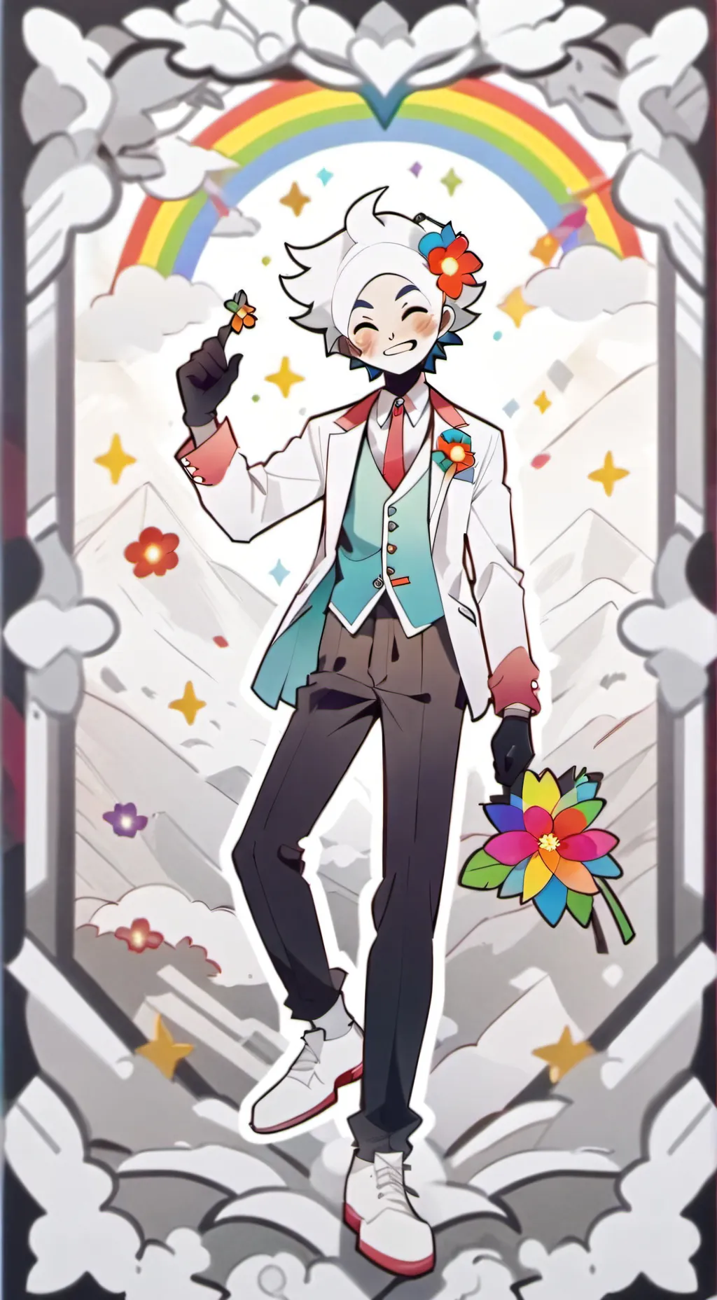 ai character: Dandy (lab au) background