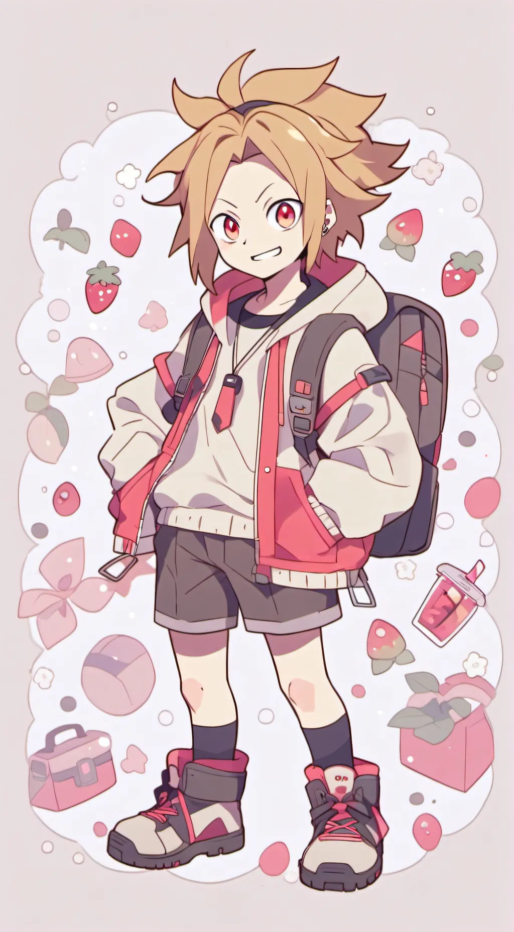 ai character: MHA x Zoey 101 background