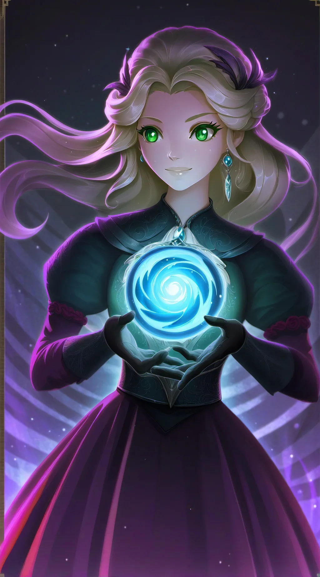 ai character: Aurora background