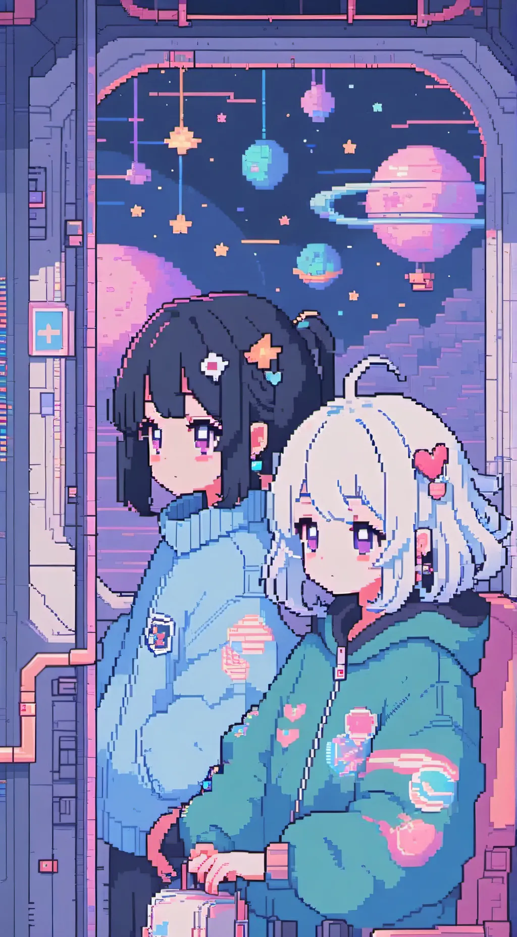 ai character: Stellar  and moon background