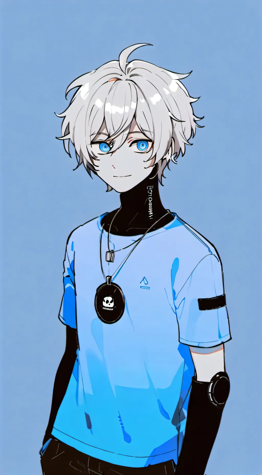 ai character: /- Pixel/MD -\ background