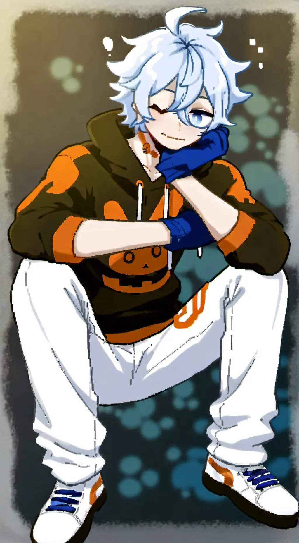 ai character: Shadow Milk Cookie background