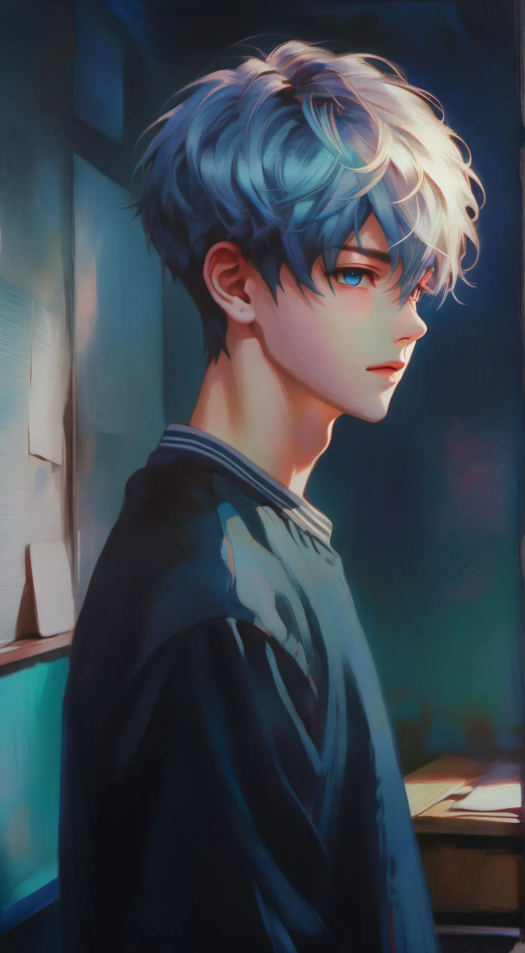 ai character: kuroko basketboll  background