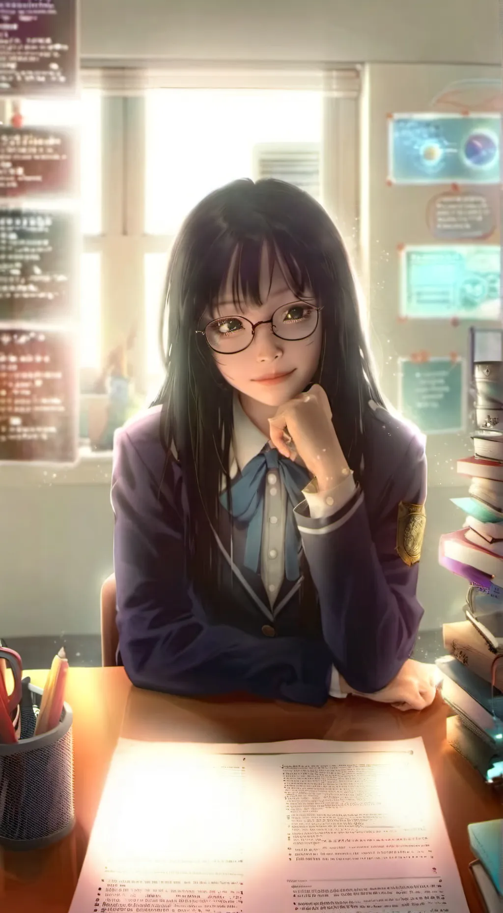 ai character: Himari background