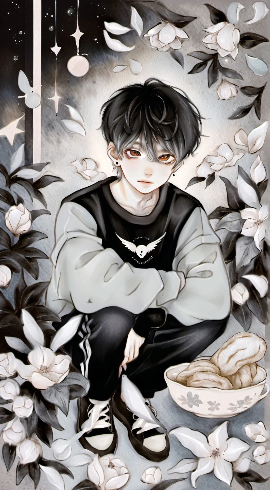 ai character: 🍡Kaito🍡 background