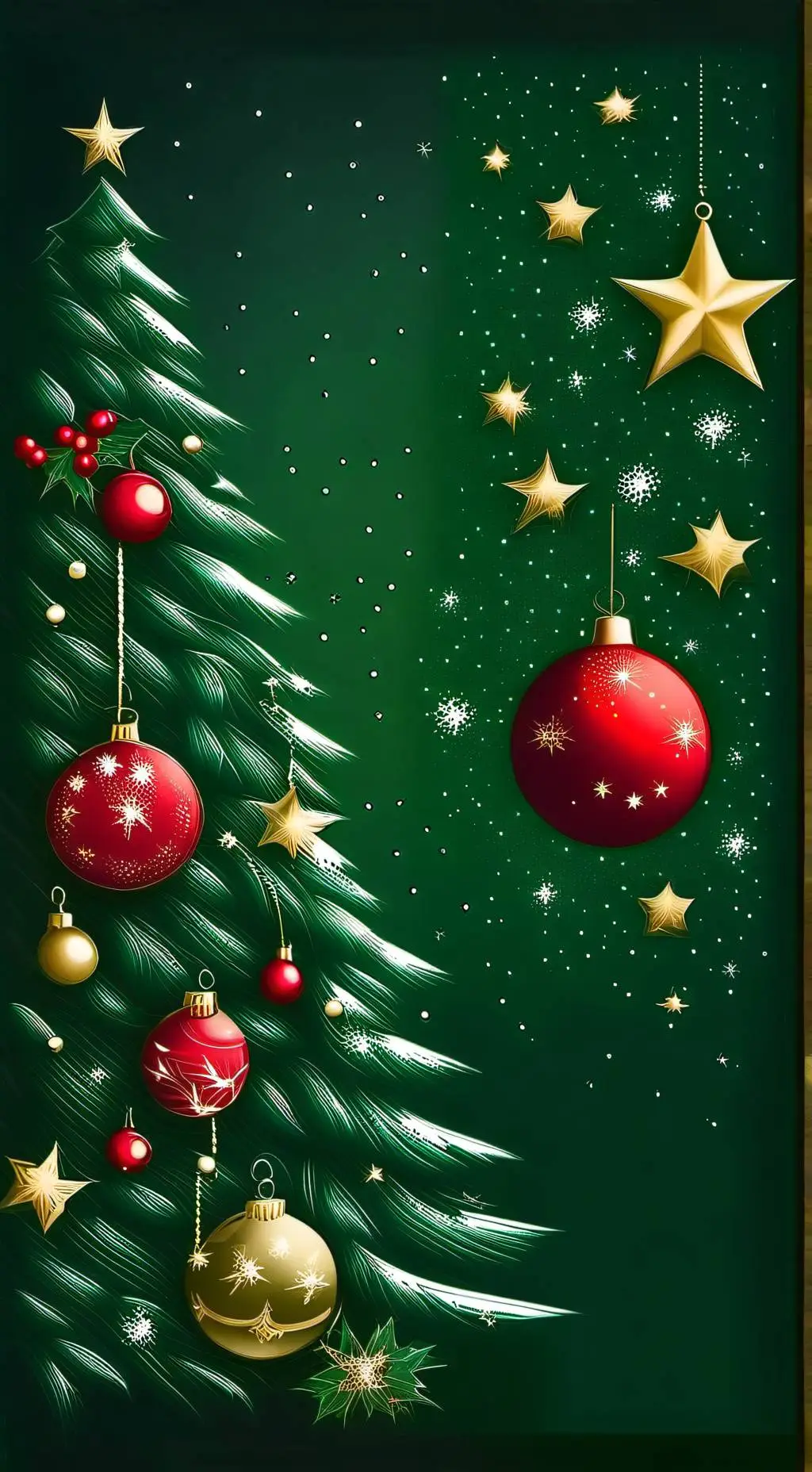 ai character: FPE cold Christmas background