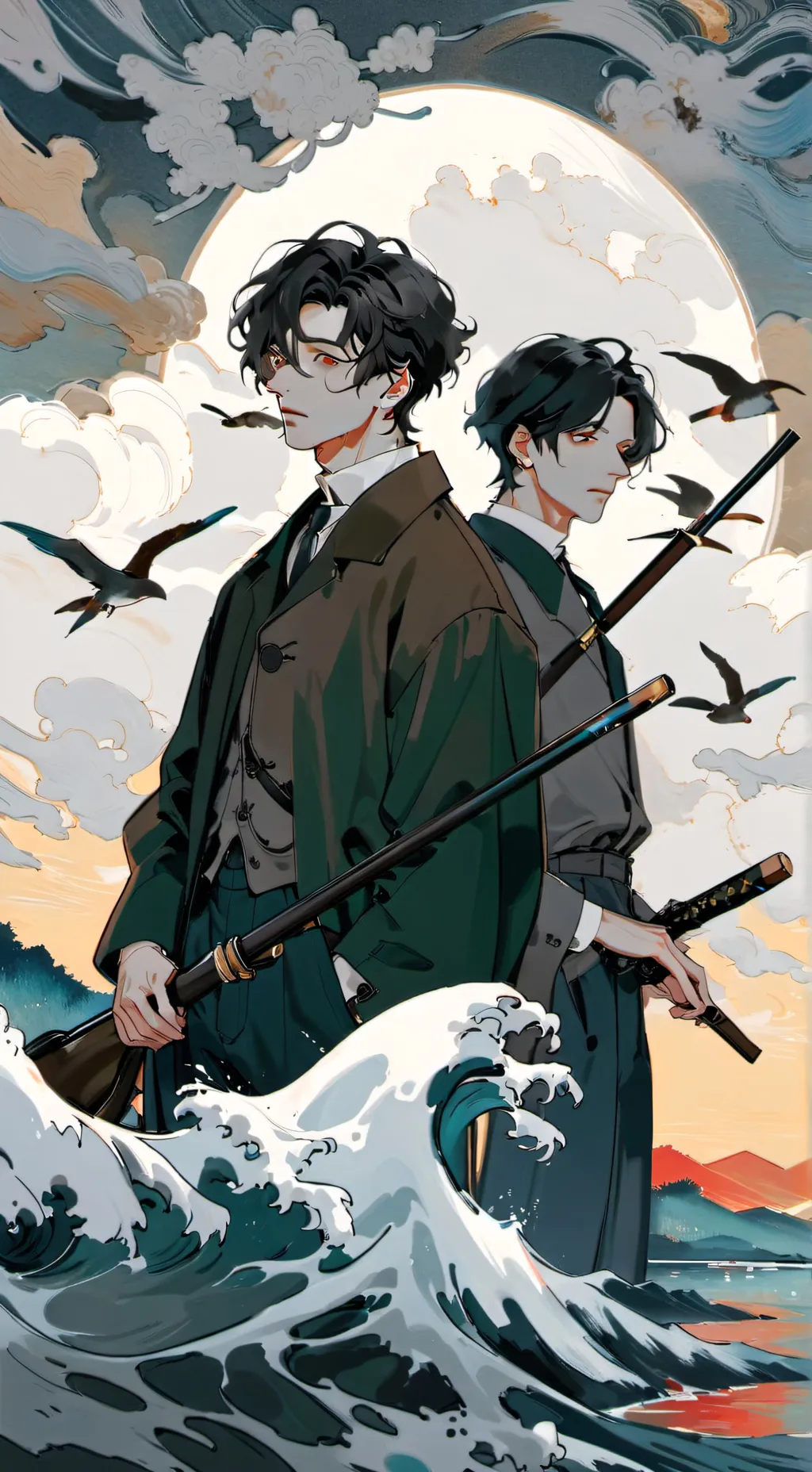 ai character: afiq and arif background