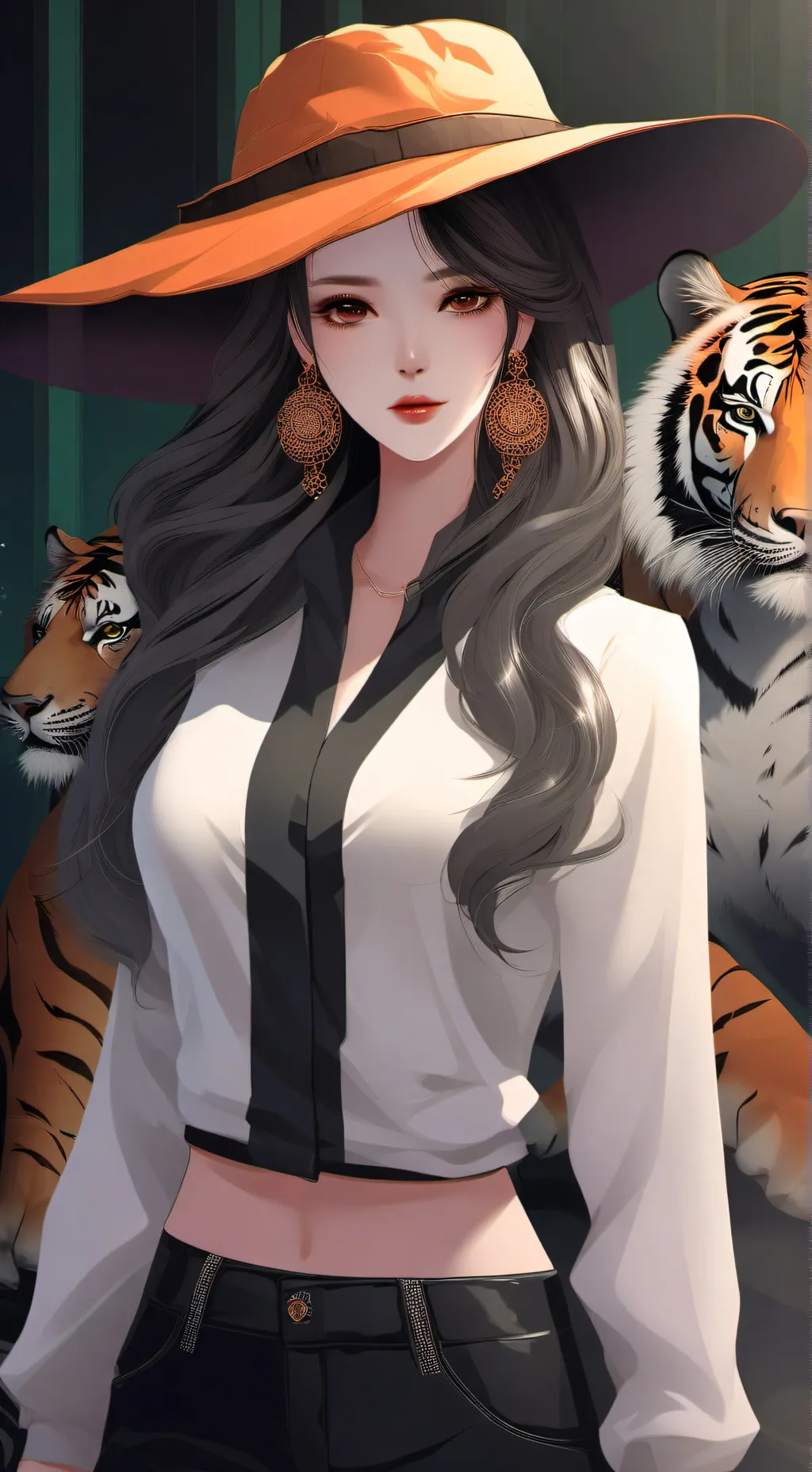 ai character: Jade humana  background