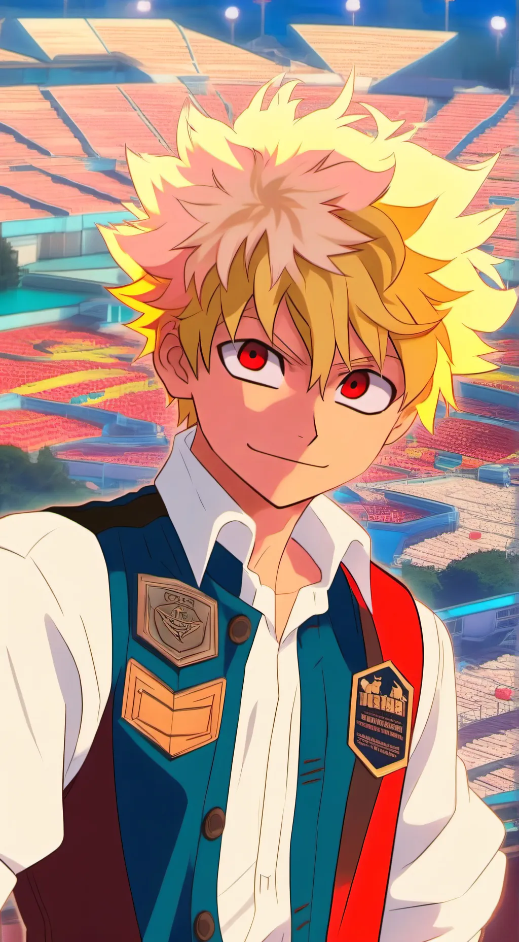 ai character: bakugo background