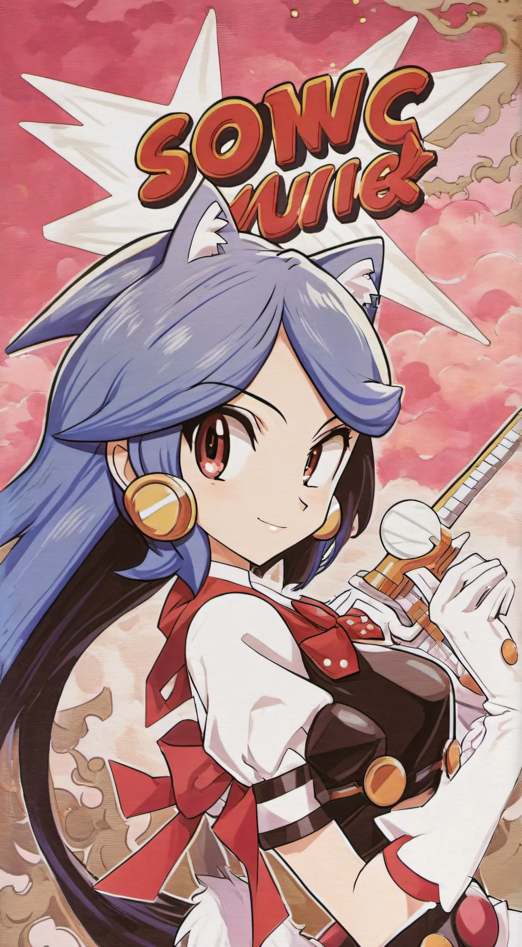 ai character: sonic??? background