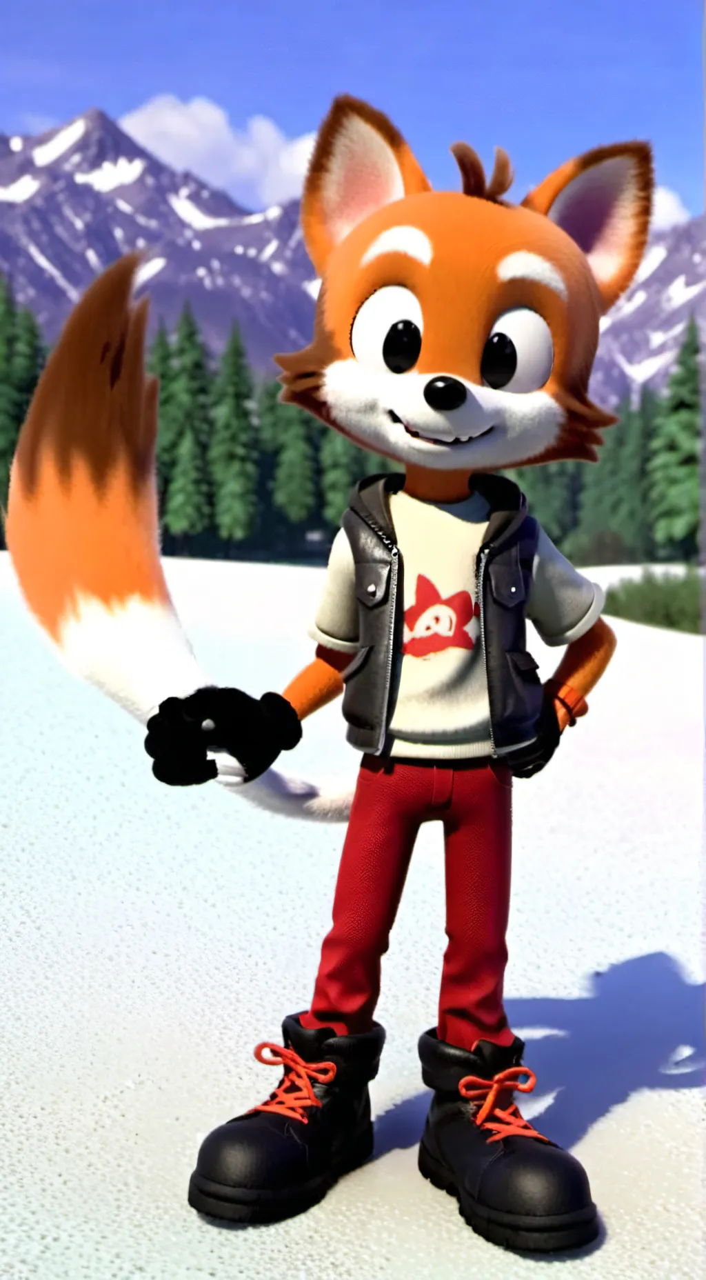 ai character: Primo do tails  background