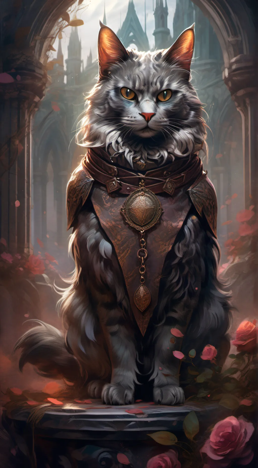 ai character: gray background