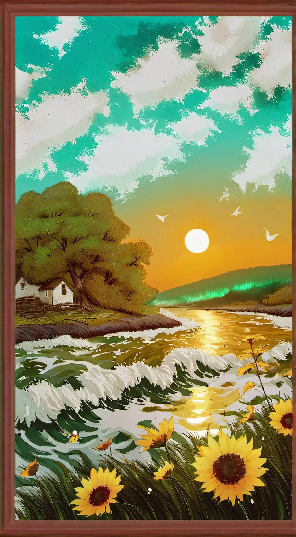 ai character: Beach JJK background