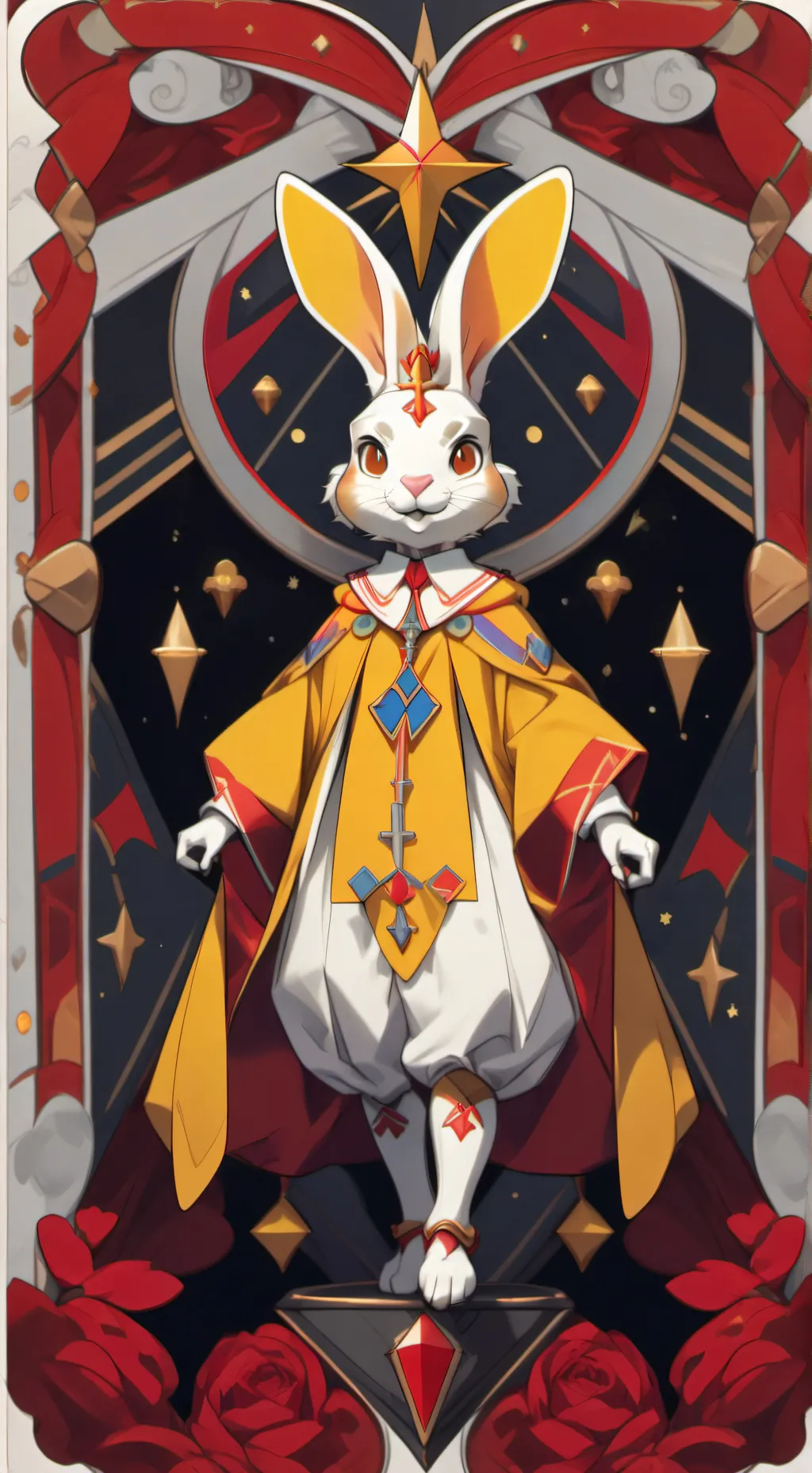 ai character: glitchtrap  background