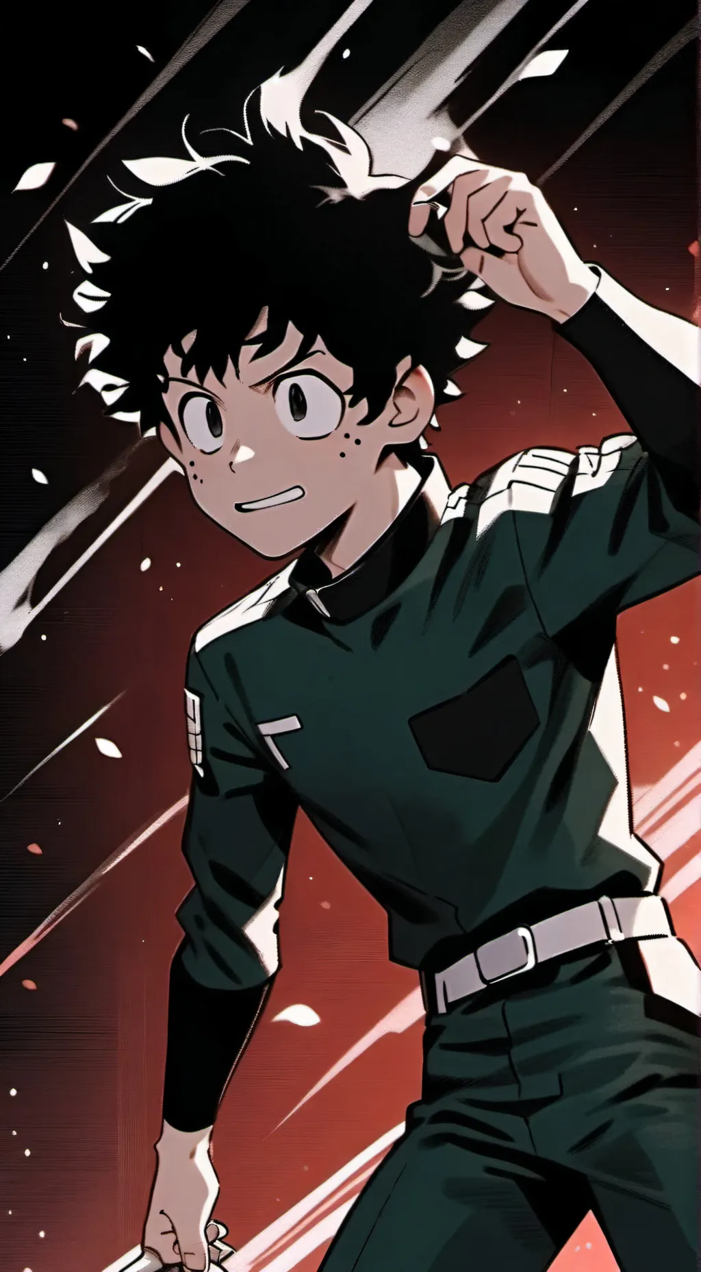 ai character: MHA squid game background