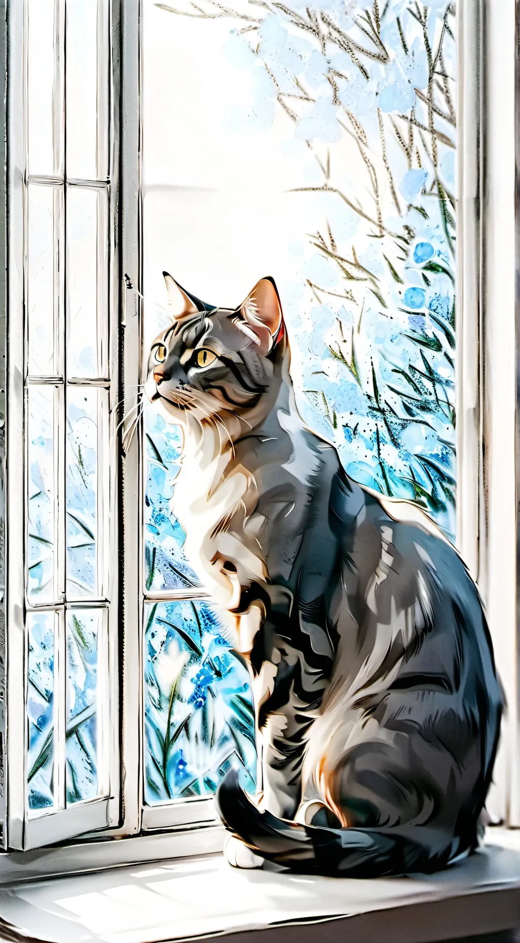 ai character: cat background