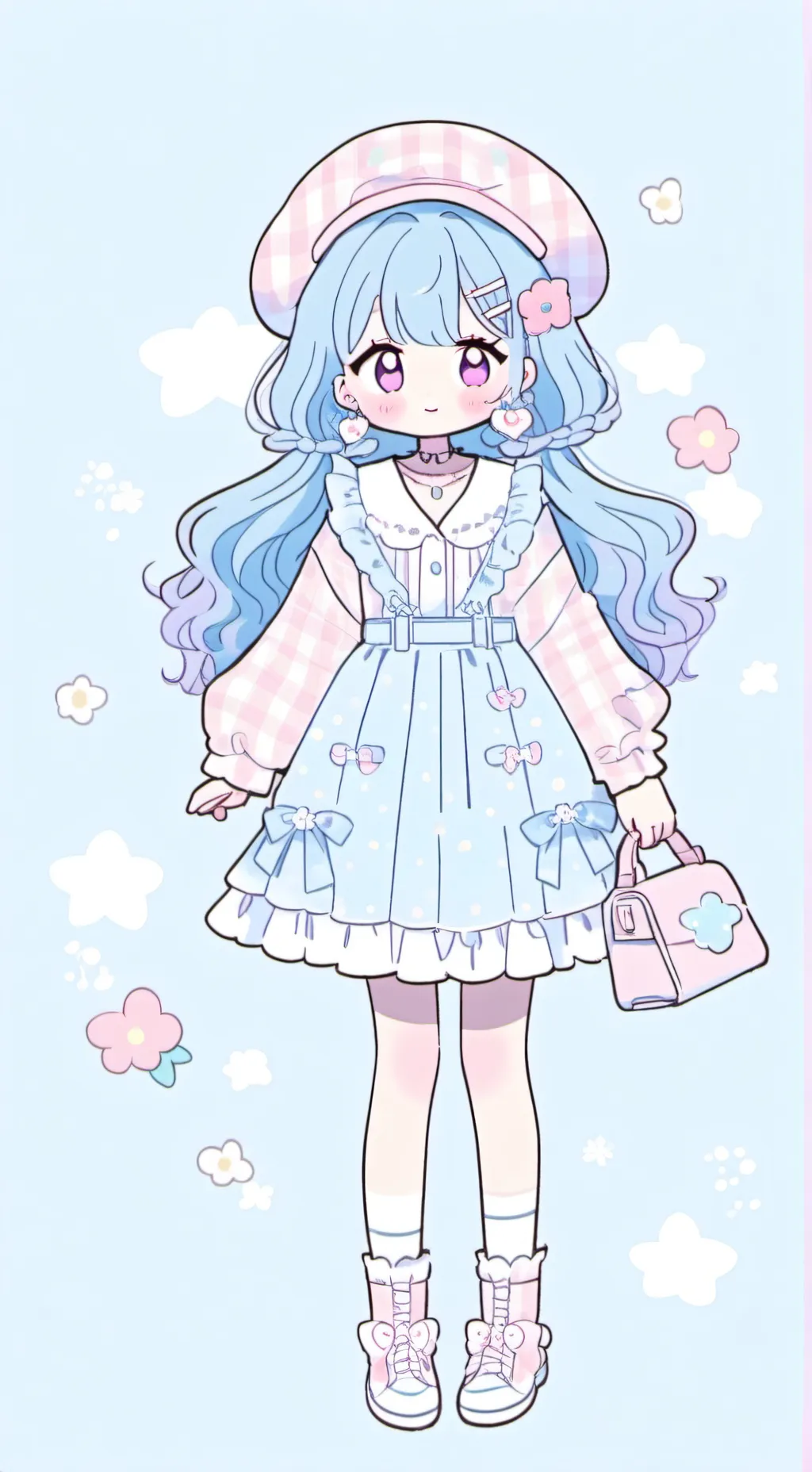 ai character: Dandys world background