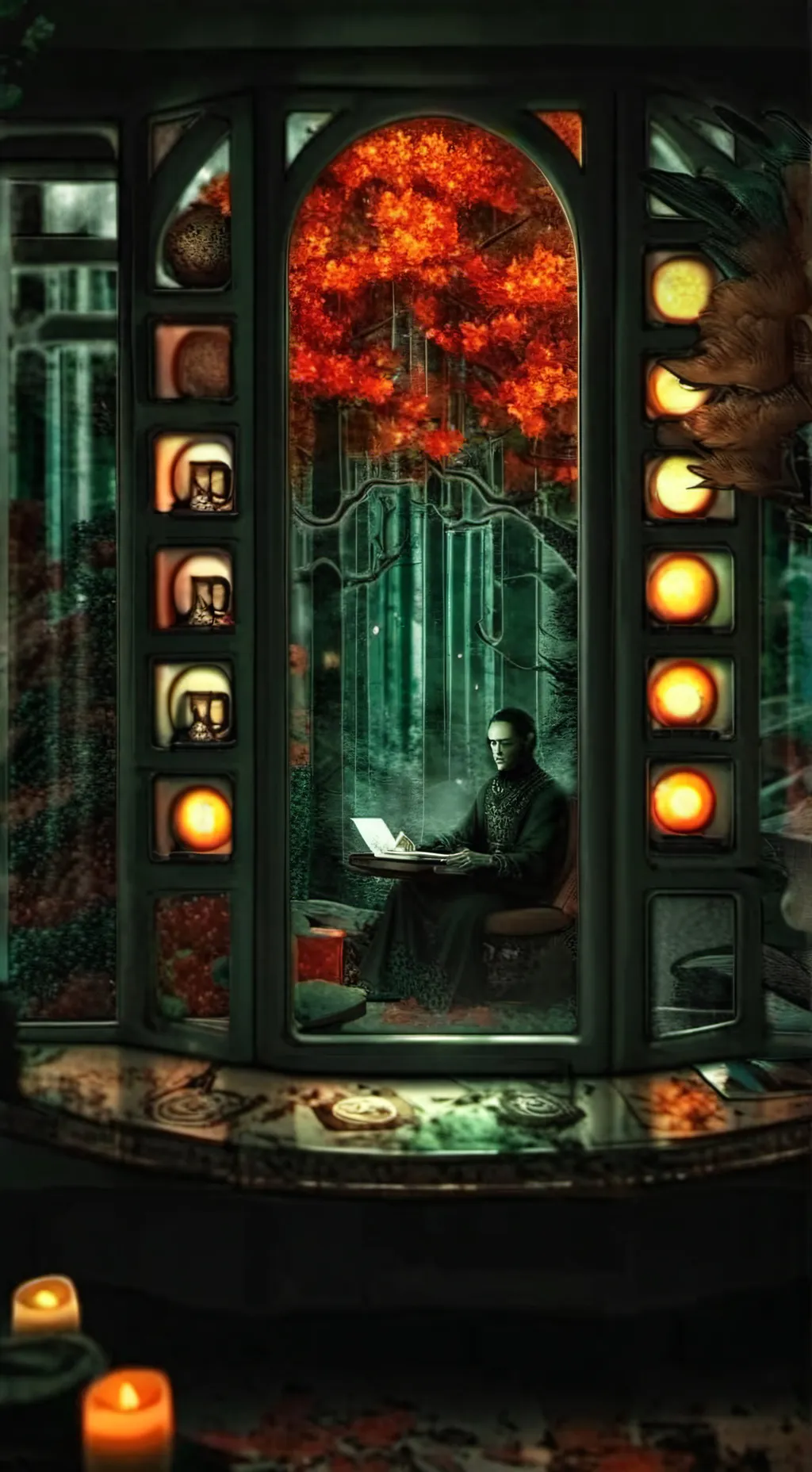 ai character: HP curse background