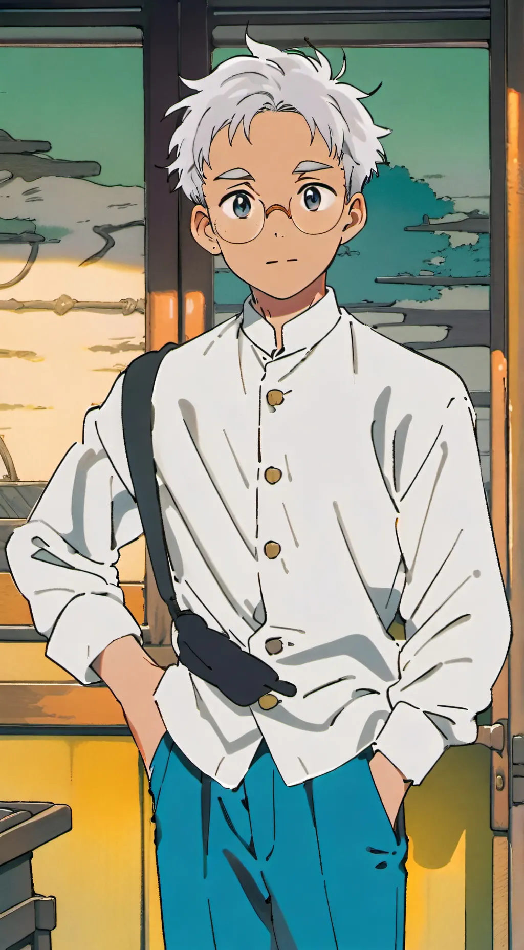 ai character: cookies background