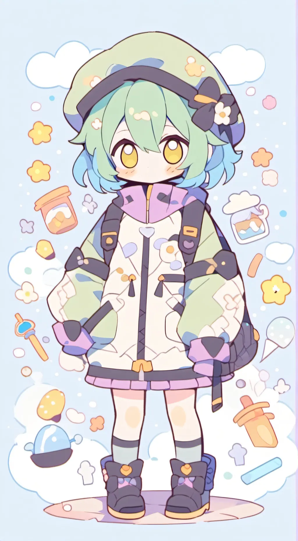 ai character: KNY alien?!?!?! :0 background