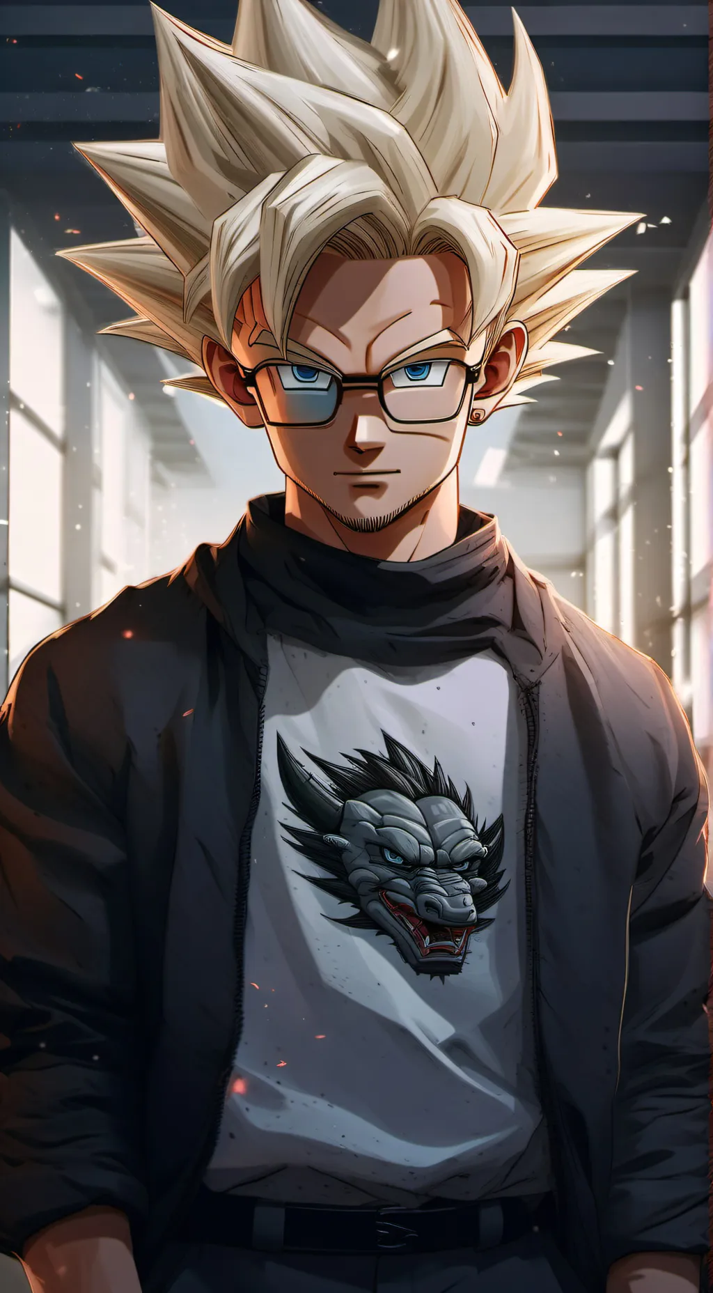 ai character: Vortex Music 99 background