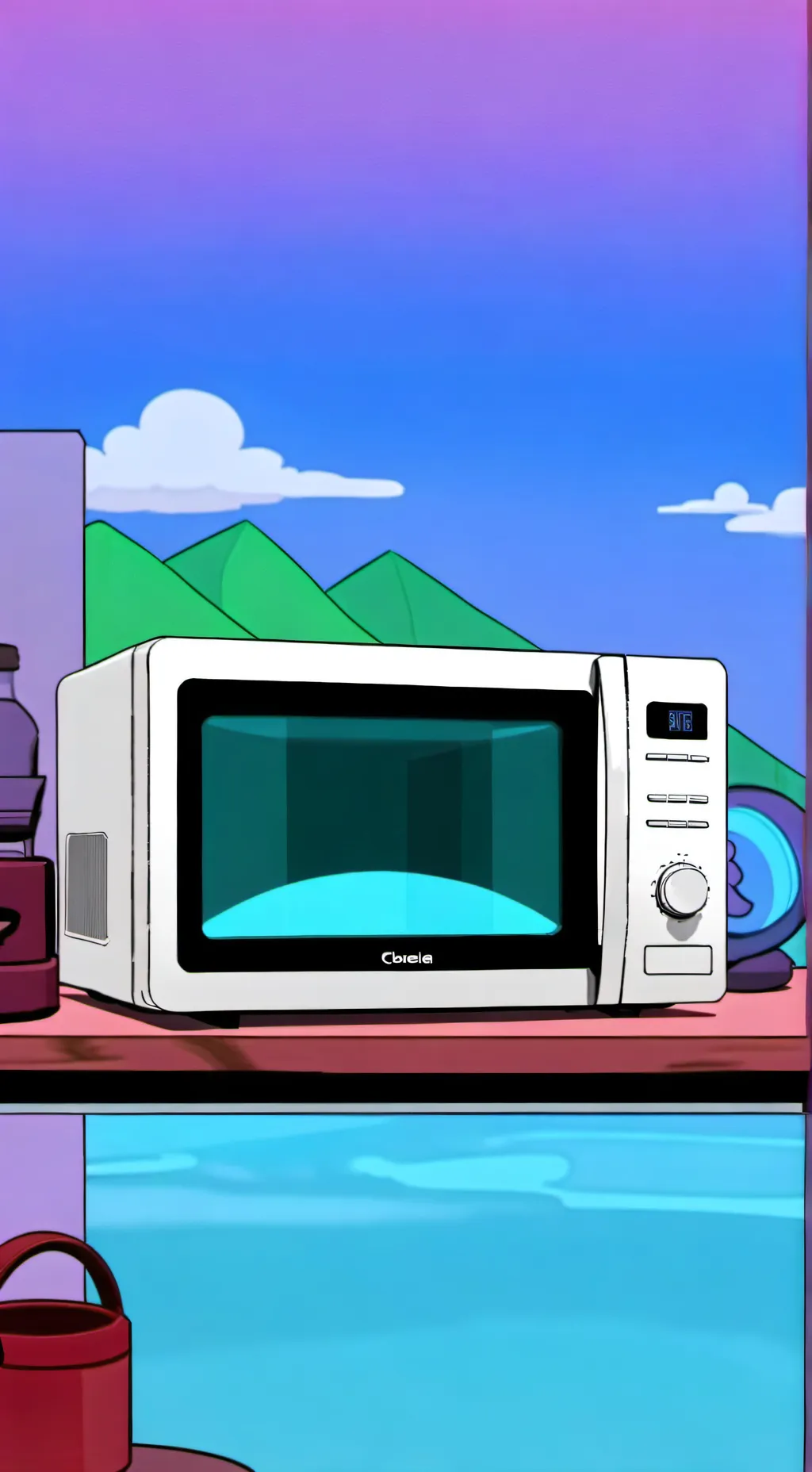 ai character: sprunki Lily angry background