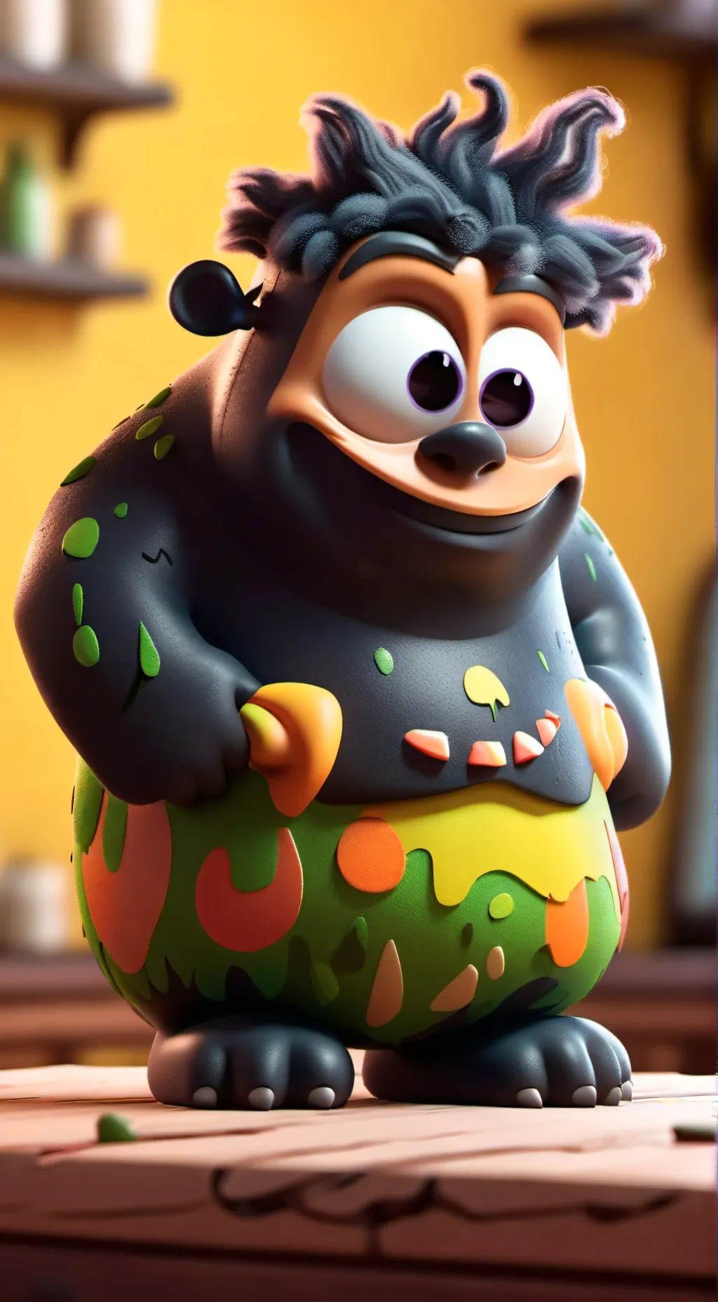 ai character: МОНСТР АБАЮД background