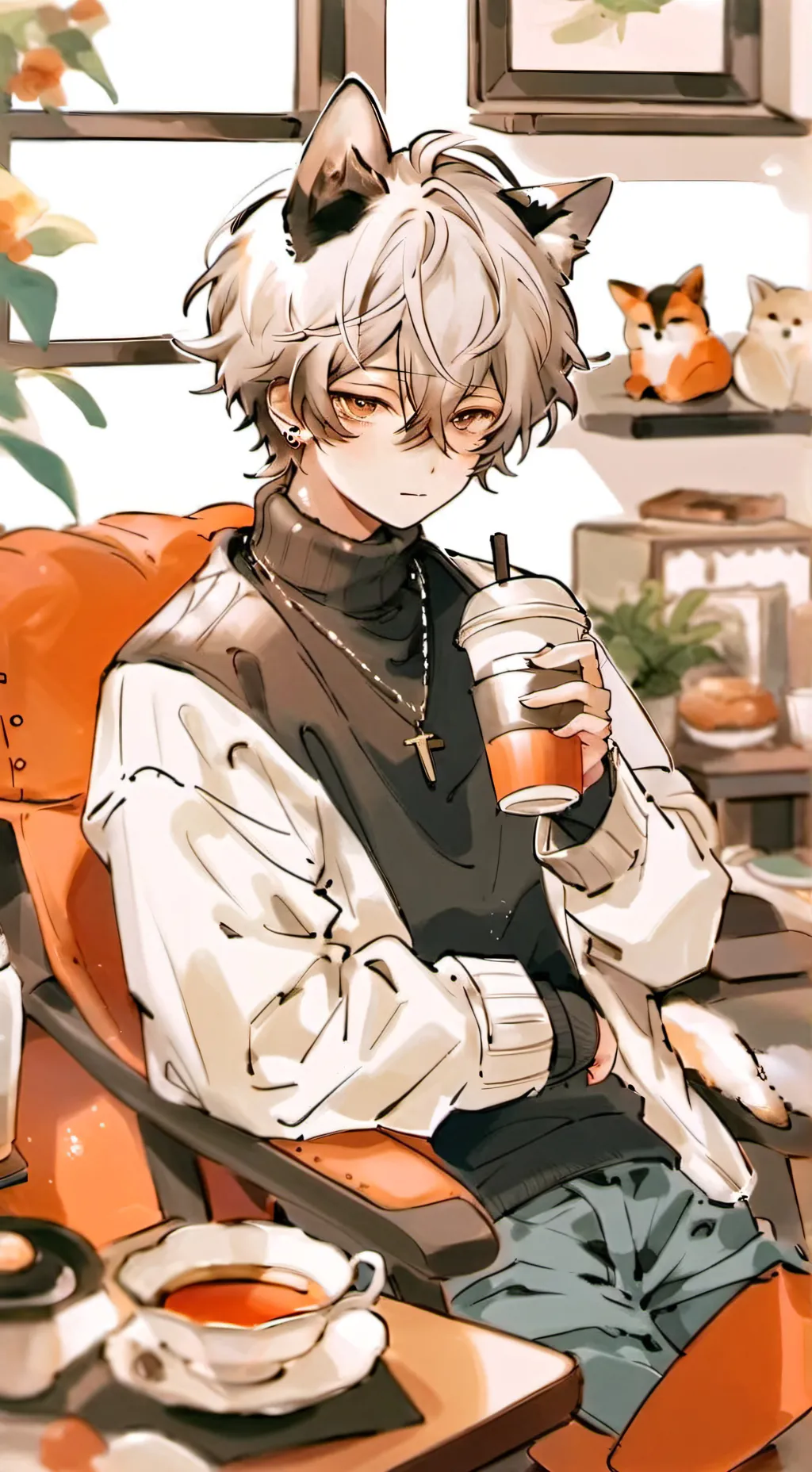 ai character: dandy  background