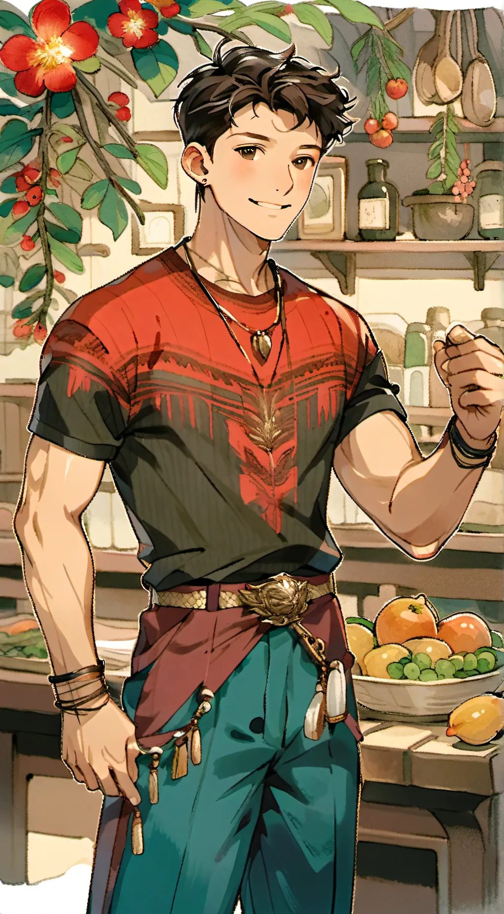 ai character: Tom Holland background