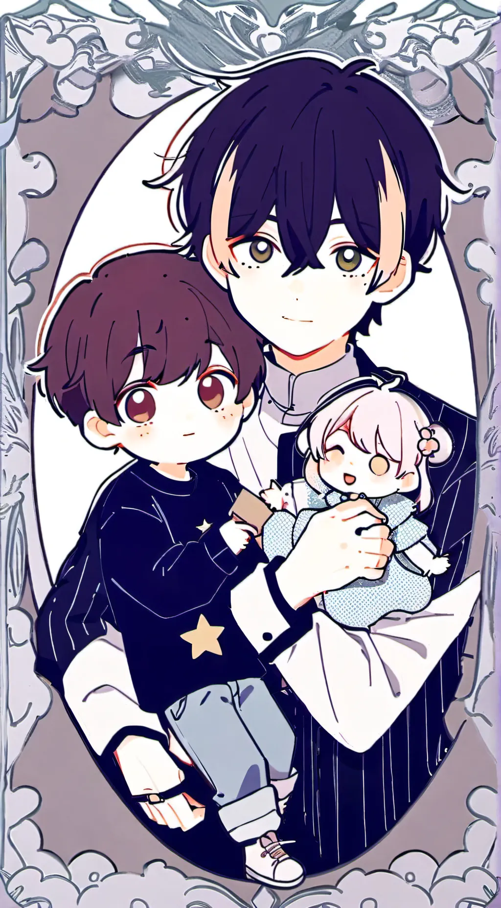 ai character: Mark and Damon background