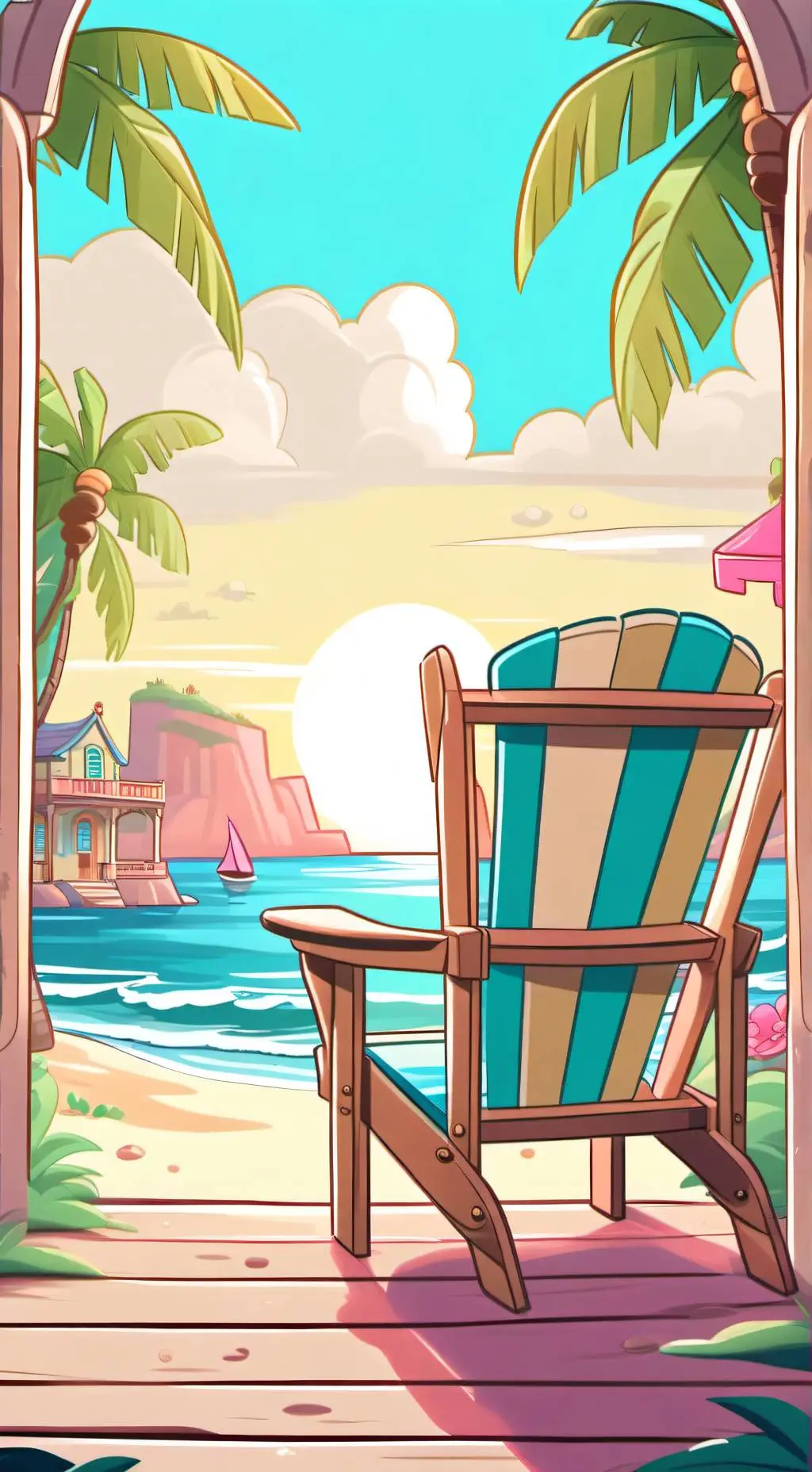 ai character: MHA BEACH😻 background