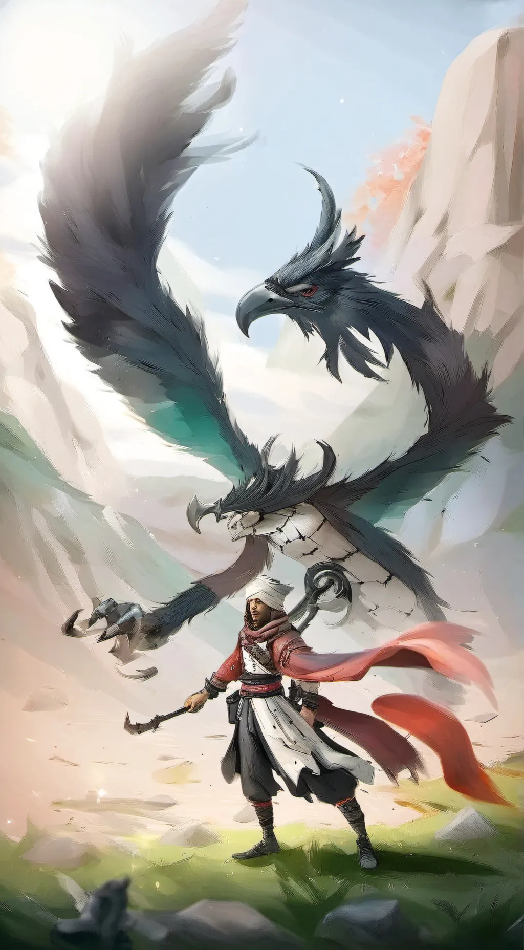 ai character: baby sea emperor background