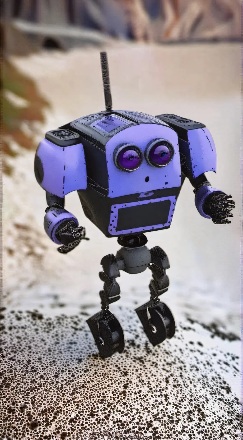 ai character: Uzi X N background