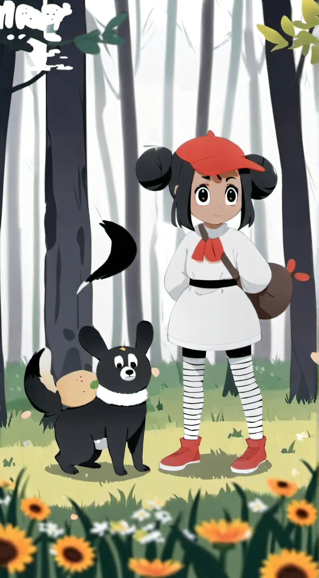 ai character: i like you meme background