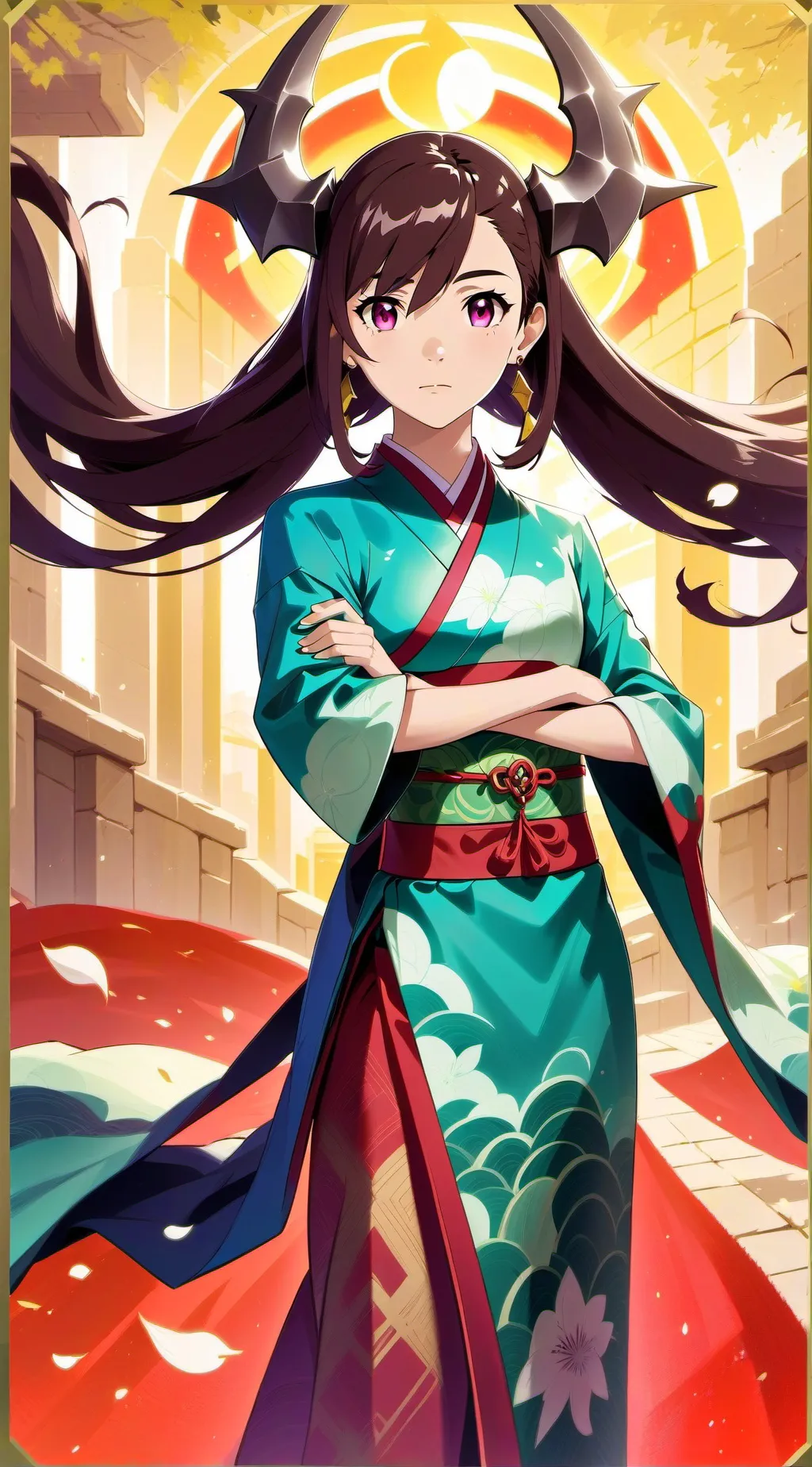 ai character: iris  background