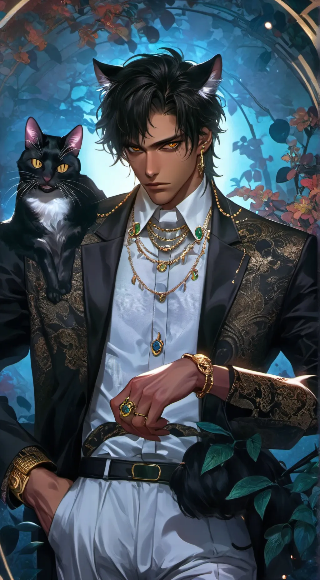 ai character: Maddox Black'Cat background