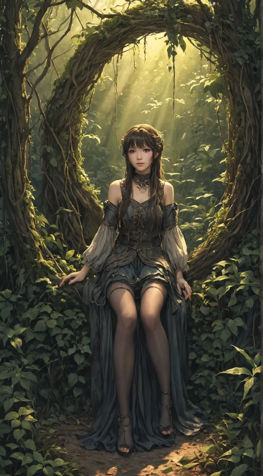 ai character: 🌺🌿Ання🌿🌺 background