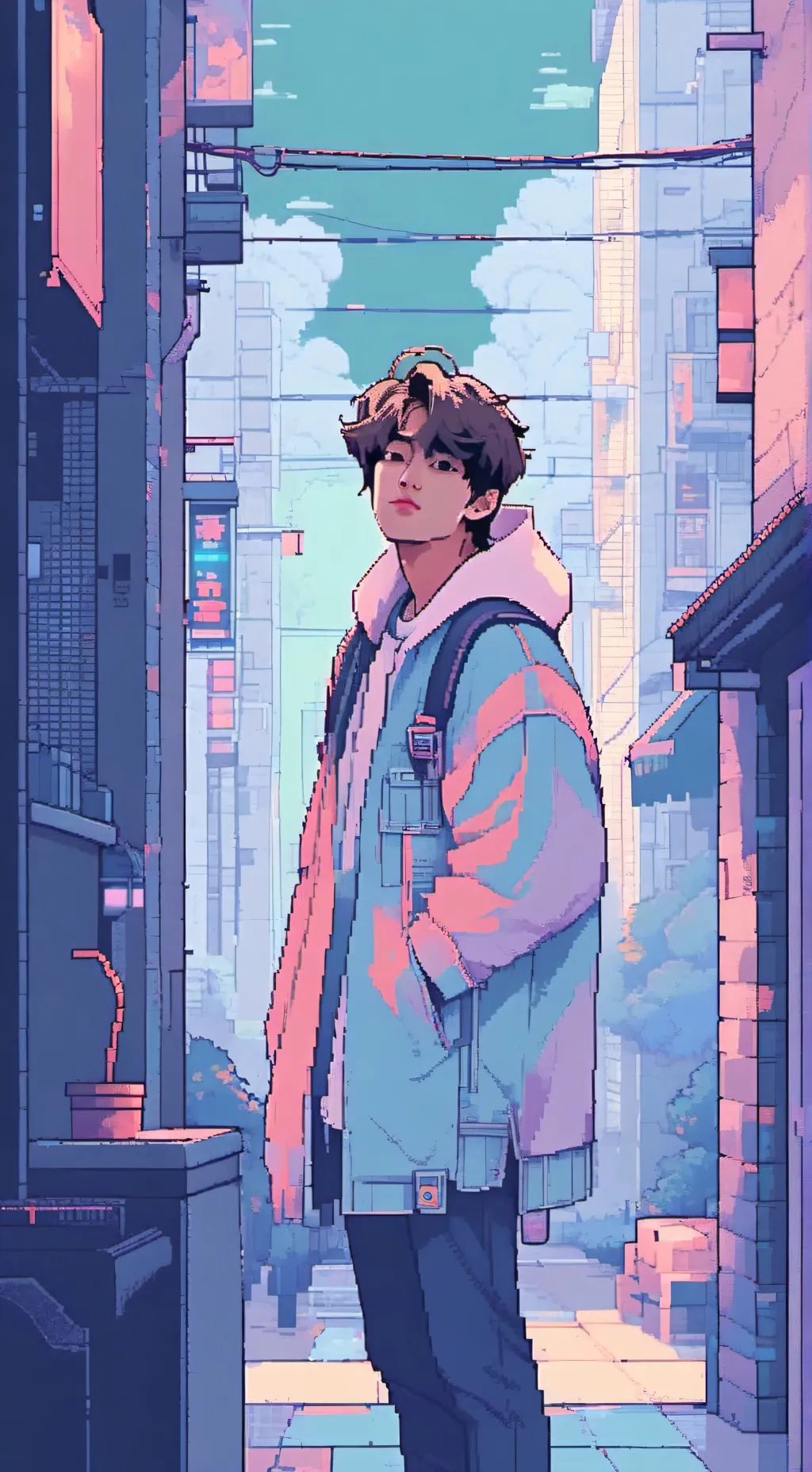 ai character: Moonbi background