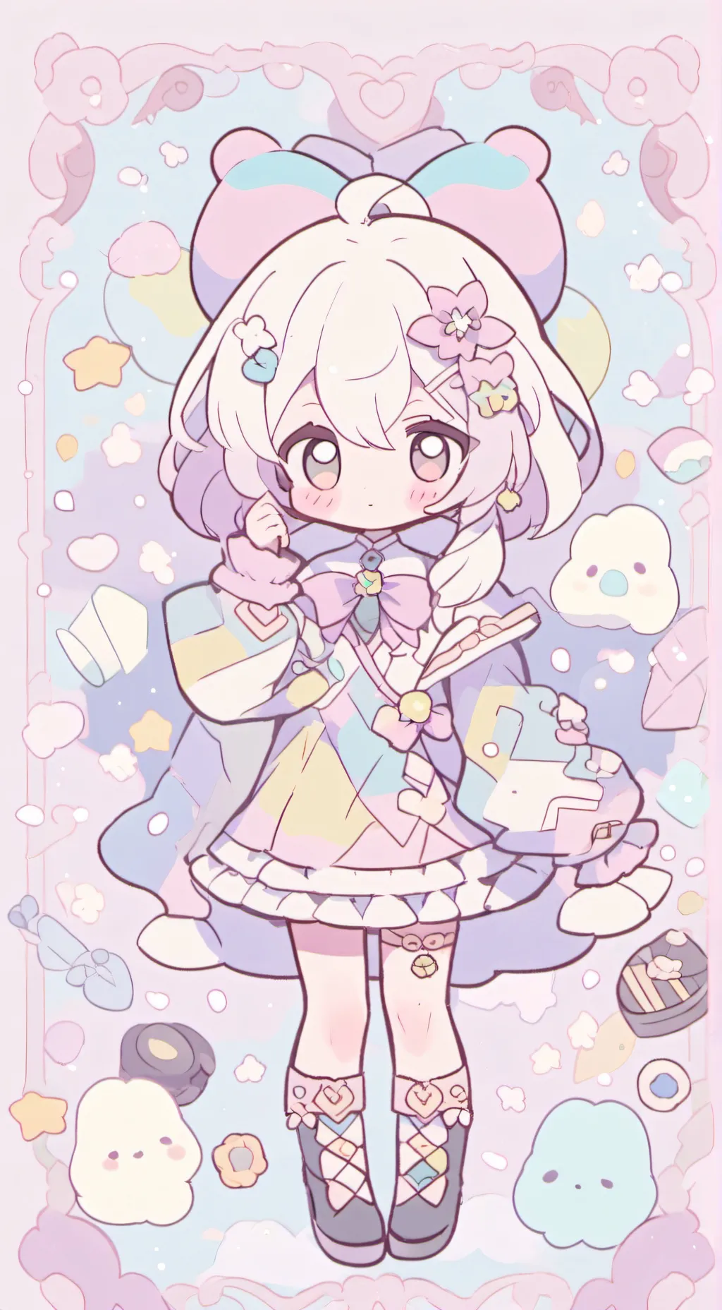 ai character: MHA plage background