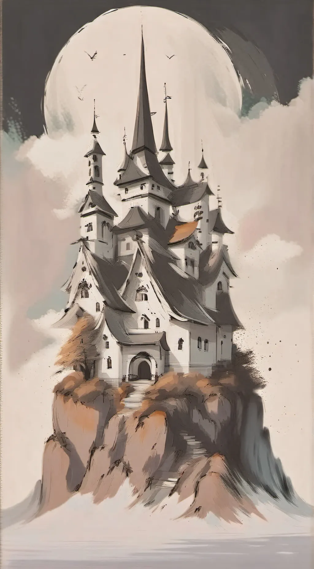 ai character: Past meets future background