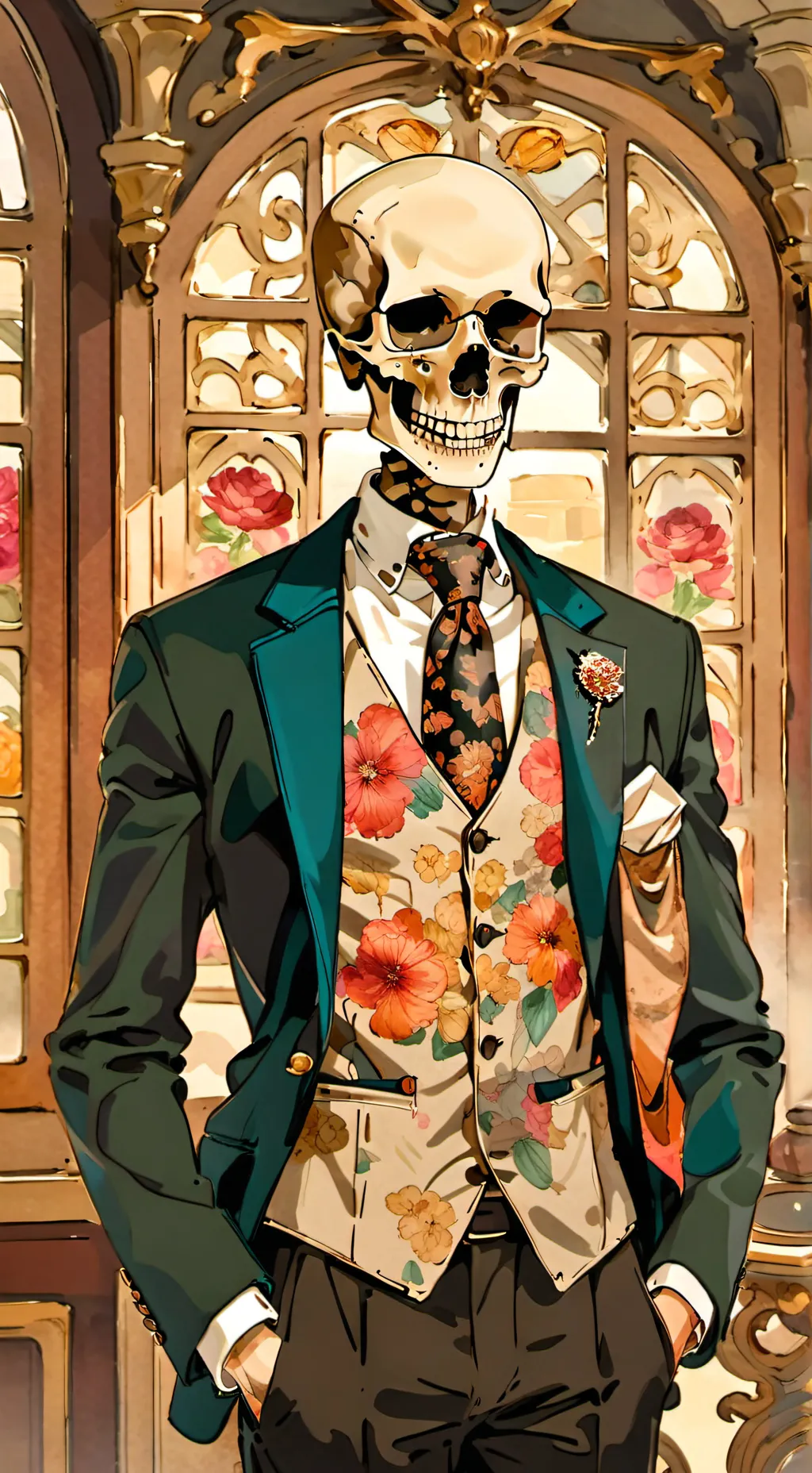 ai character: V. D. Gaster background