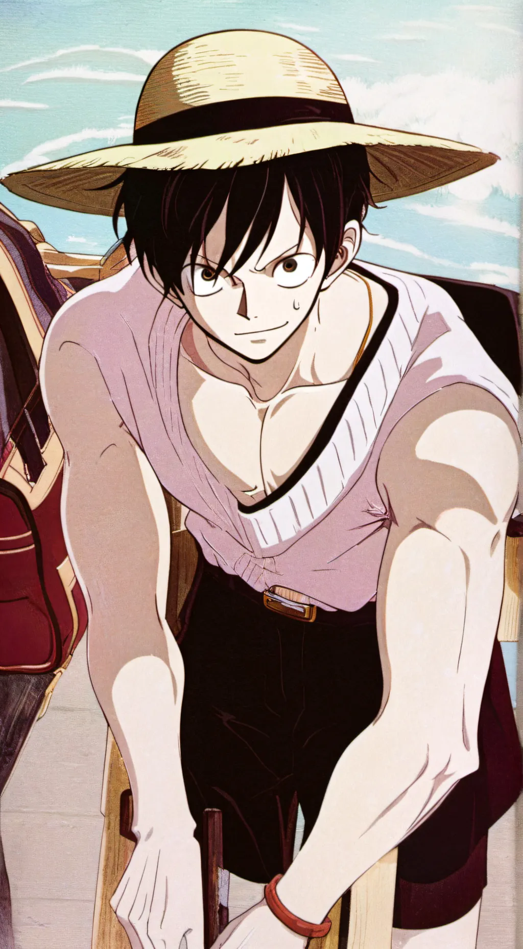 ai character: luffy background