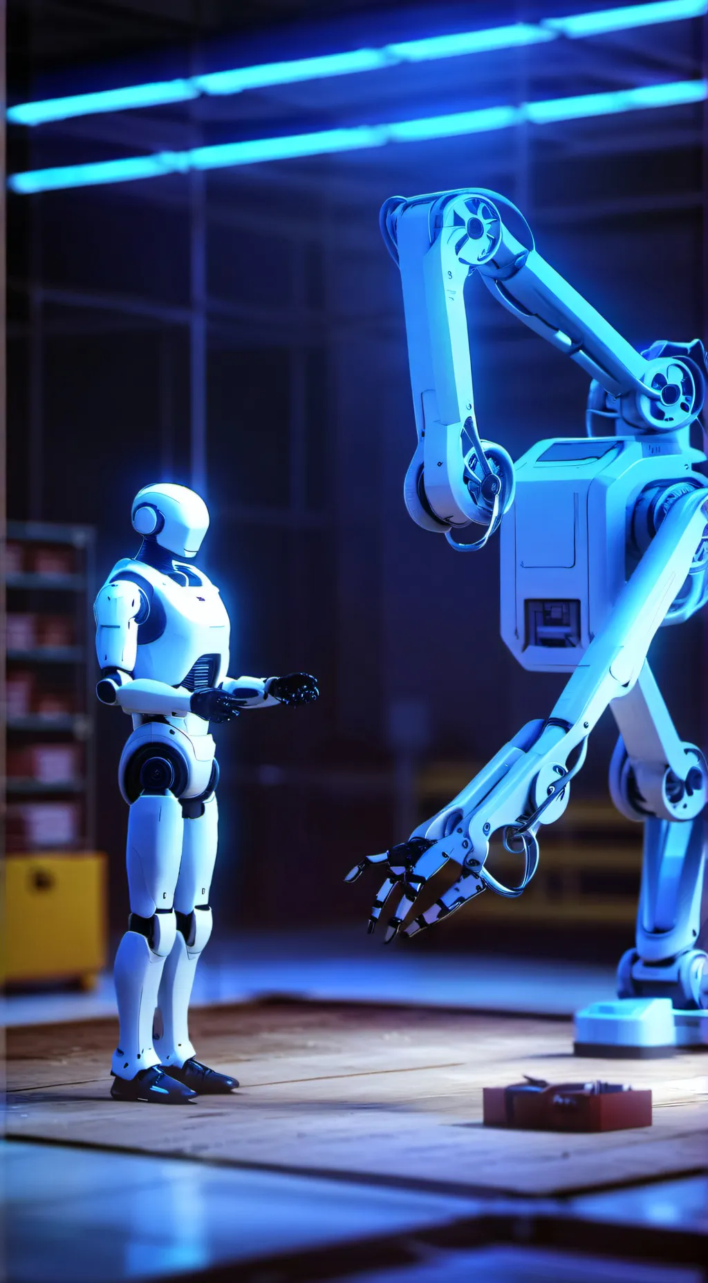 ai character: Broken Robots background